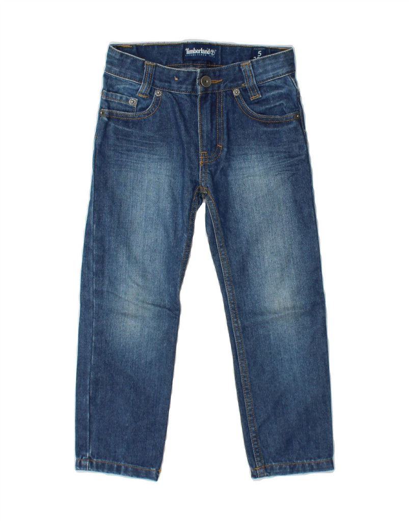 TIMBERLAND Boys Straight Jeans 4-5 Years W21 L17 Blue Cotton Vintage Timberland and Second-Hand Timberland from Messina Hembry 