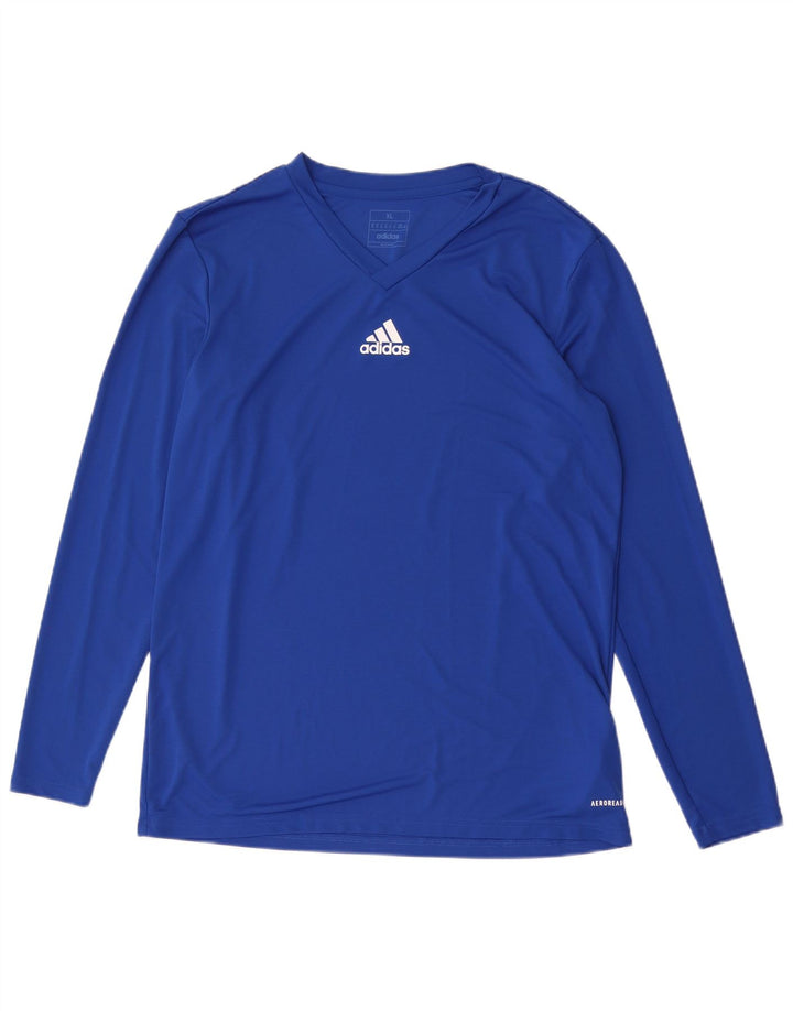 Adidas pentru bărbați Aeroready Top cu mânecă lungă XL poliester albastru