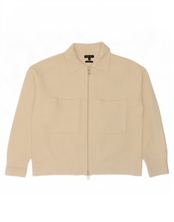 Pulover cardigan supradimensionat pentru femei Massimo Dutti UK 10 Small Off White