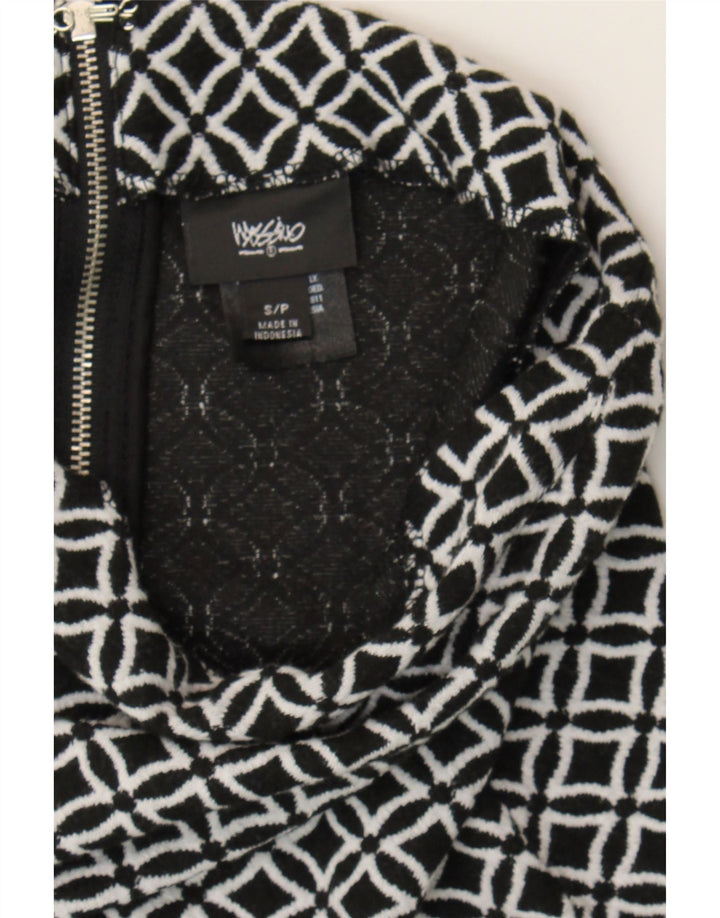 MOSSIMO Womens Pencil Skirt Small W32  Black Geometric Polyester Vintage Mossimo and Second-Hand Mossimo from Messina Hembry 