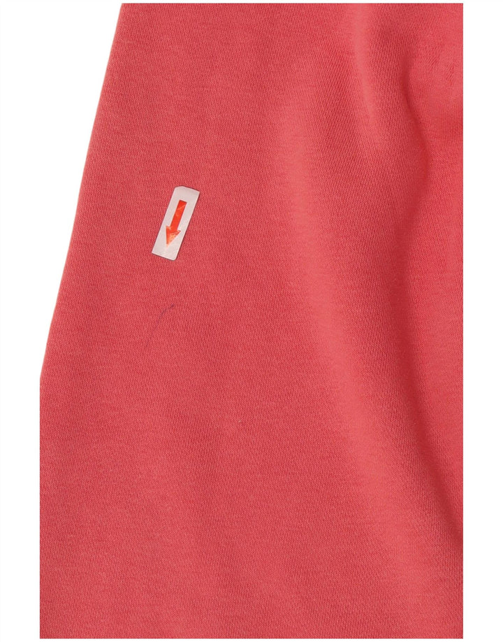 Pulover supradimensionat pentru femei Nike UK 14, bumbac roz mediu