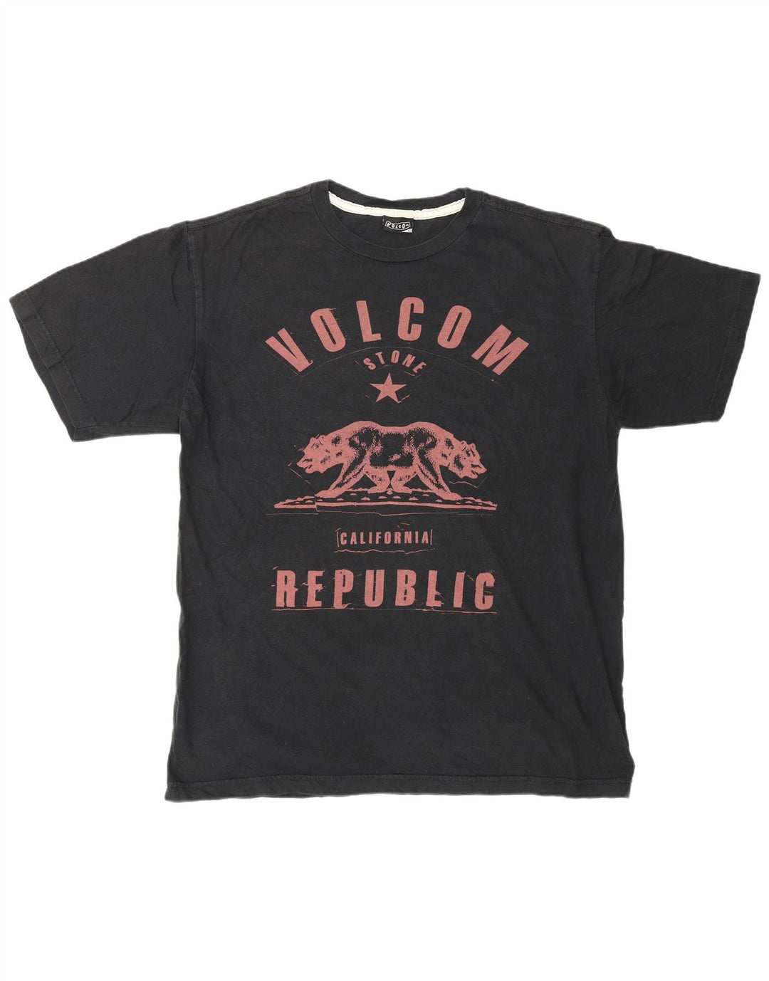 Tricou grafic pentru bărbați VOLCOM Top mare negru