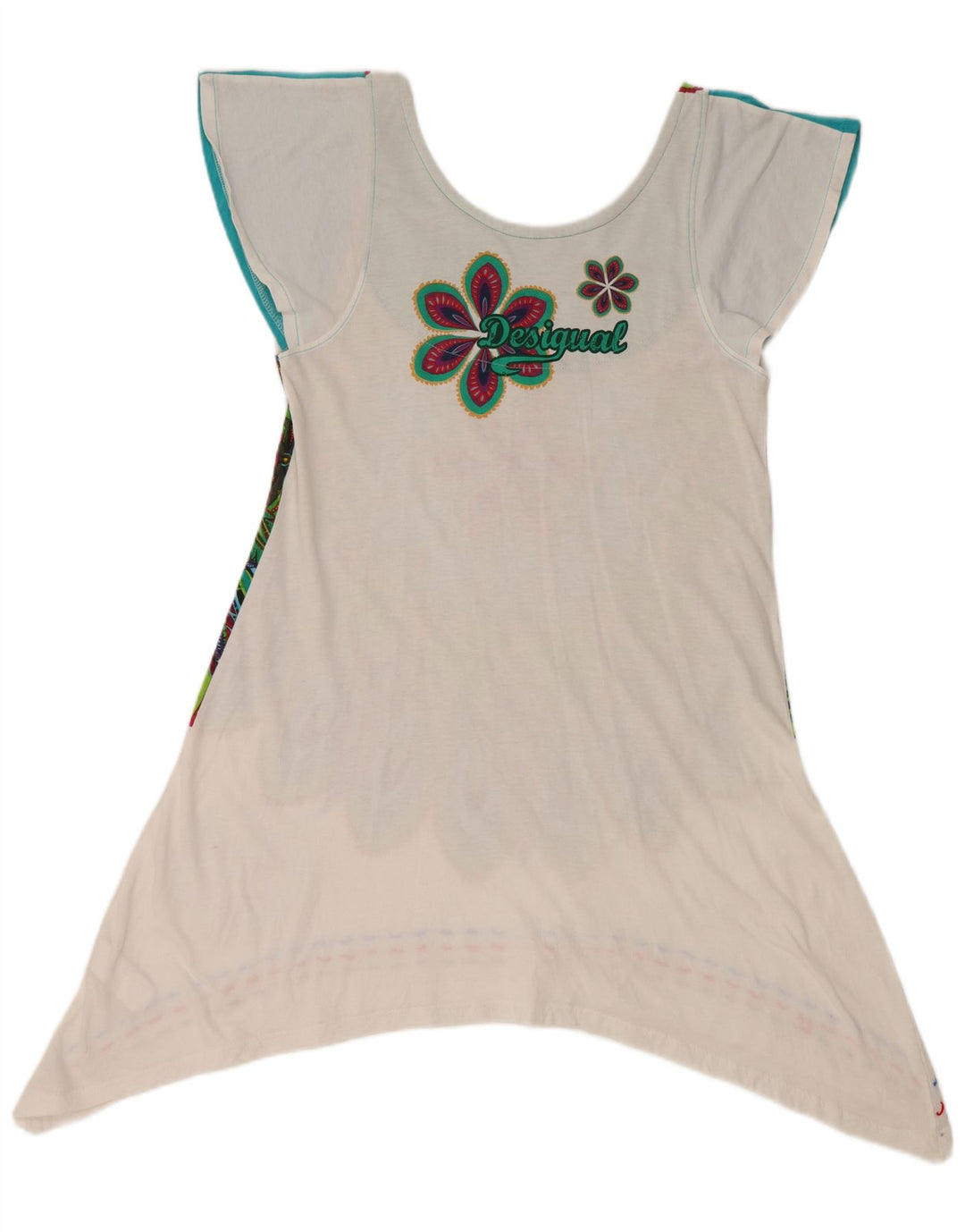 DESIGUAL Top cu tunică asimetrică pentru femei UK 18 XL Multicolor Floral