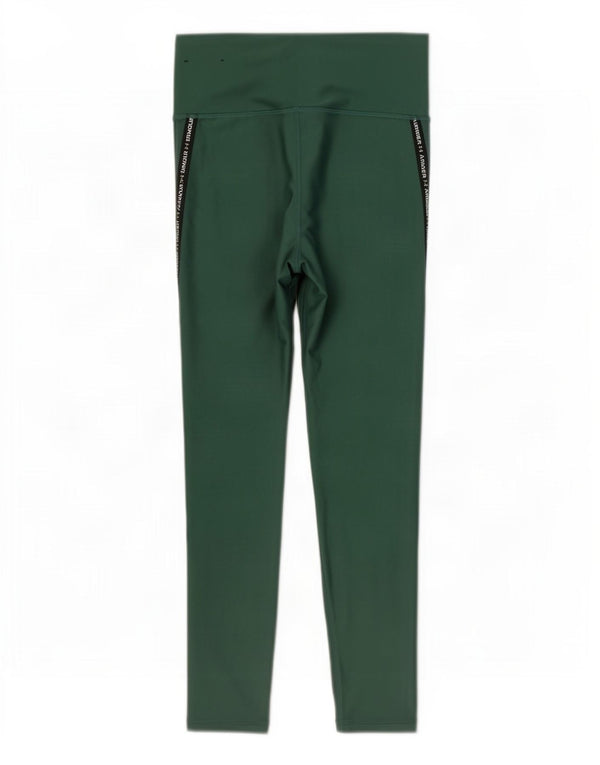 Leggings grafic Under Armour pentru femei Heat Gear UK 10 Poliester verde mic