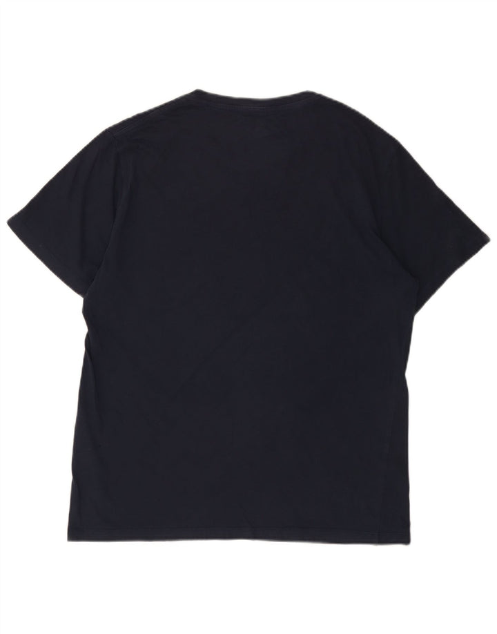 Tricou grafic pentru bărbați Levi's Top mediu din bumbac bleumarin