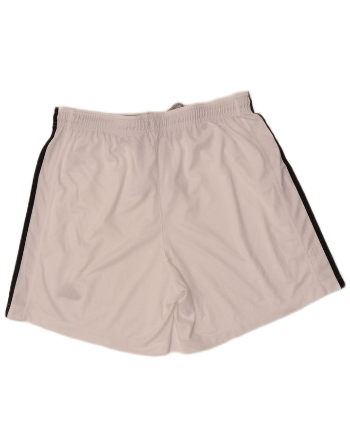 Pantaloni scurți sport pentru bărbați Adidas Climalite, mari, alb, din poliester