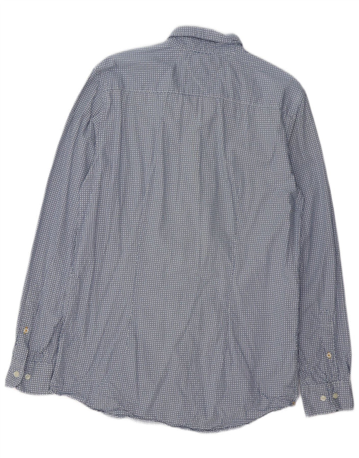 Cămașă pentru bărbați TOMMY HILFIGER Slim Fit, mare, albastru, geometric din bumbac