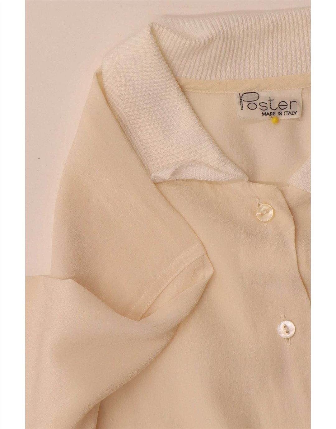 Cămașă vintage pulover pentru femei IT 44 Medium Off White Colorblock