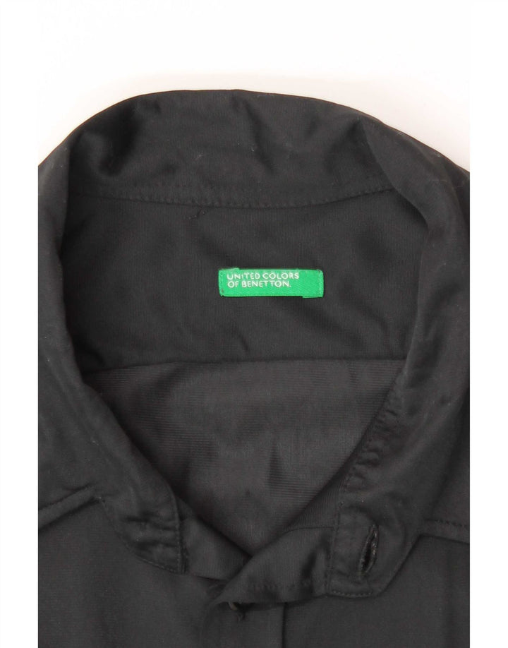 Cămașă Benetton pentru femei UK 18 XL Poliamidă neagră
