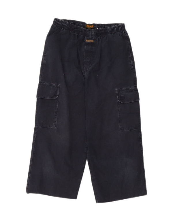 Pantaloni cargo pentru fete Timberland 13-14 ani W32 L19 bleumarin check