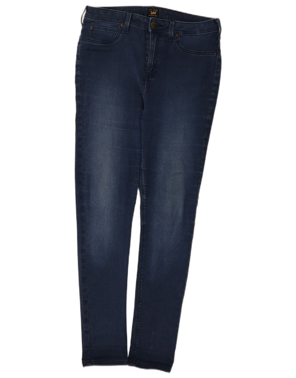 Blugi skinny Lee Skyler pentru femei W32 L28 bumbac bleumarin