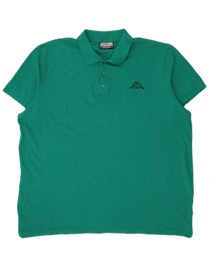 Cămașă polo pentru bărbați Kappa 3XL bumbac verde