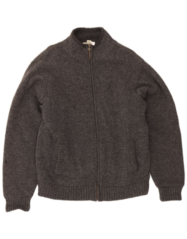 Pulover cardigan Sherpa pentru bărbați L.L.Bean, lână de miel, gri mediu