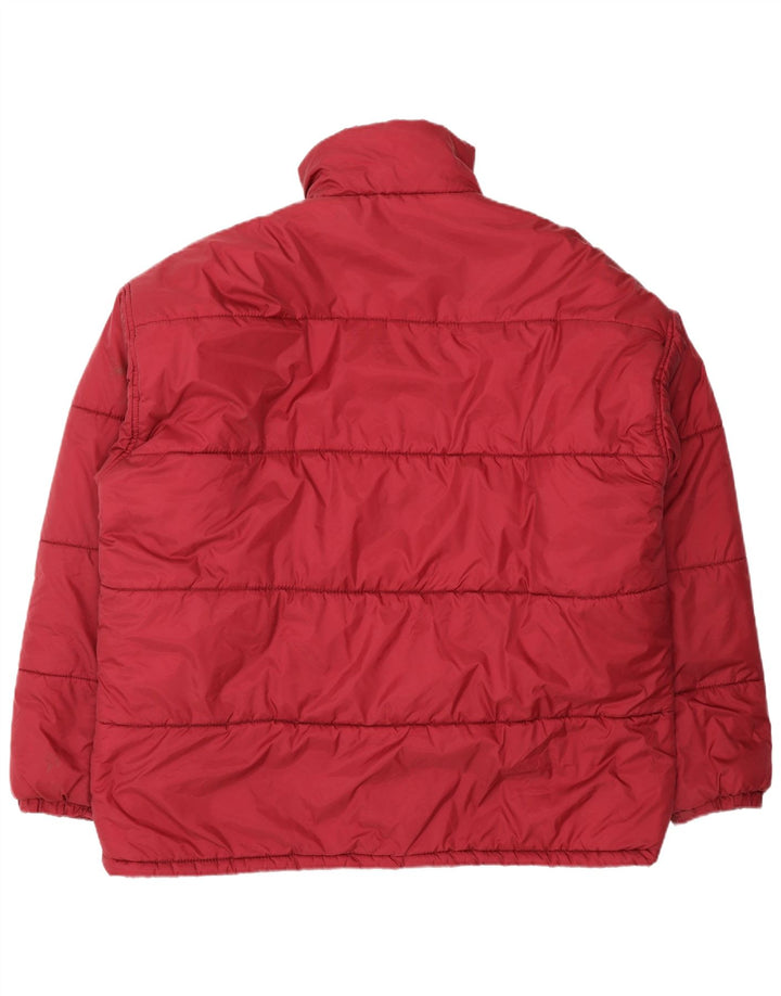 Jachetă căptușită vintage pentru bărbați UK 42 XL roșu