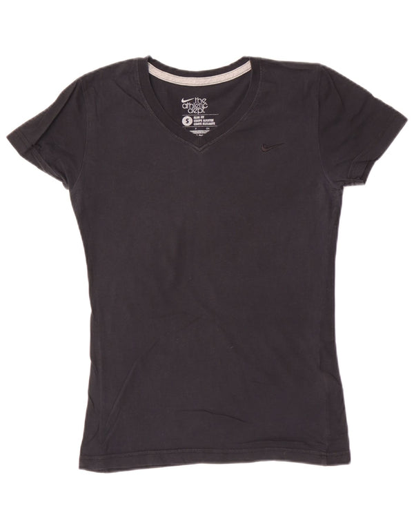 Tricou Nike pentru femei Slim Fit Top UK 10 Small Black Bumbac