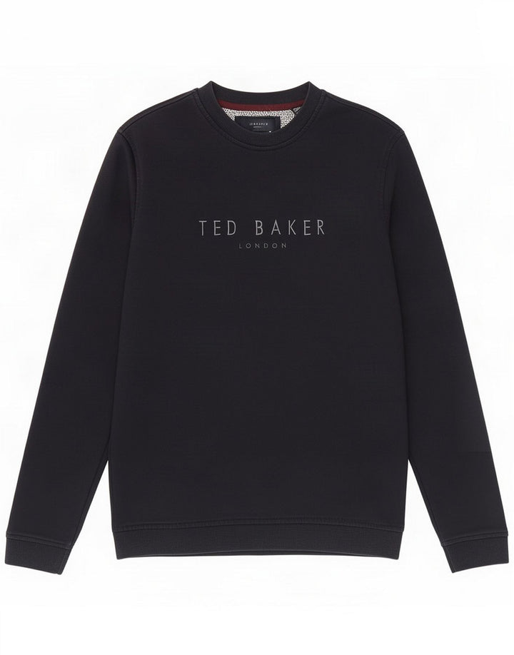 Ted Baker Pulover grafic pentru bărbați, albastru mic, bleumarin