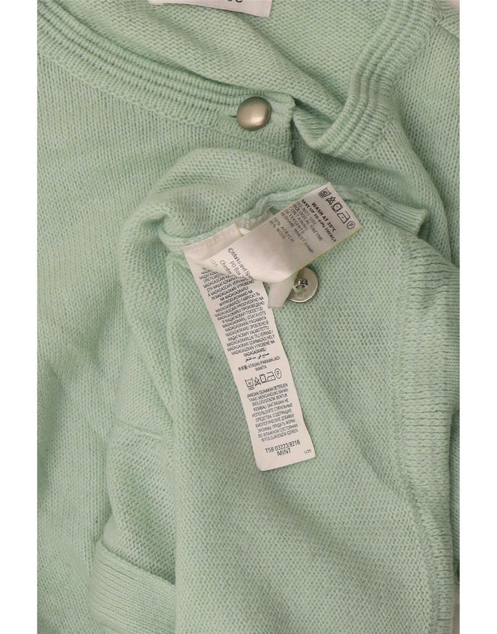 Pulover cardigan pentru femei Marks & Spencer UK 12 verde mediu acrilic