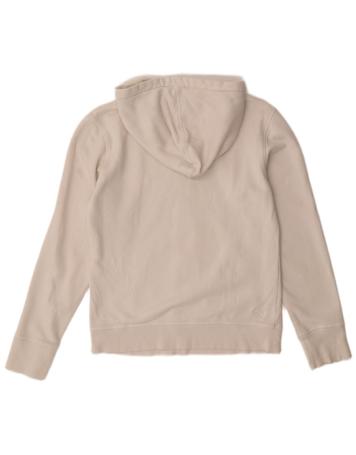 Pulover cu glugă grafic Puma pentru femei UK 12 Medium White