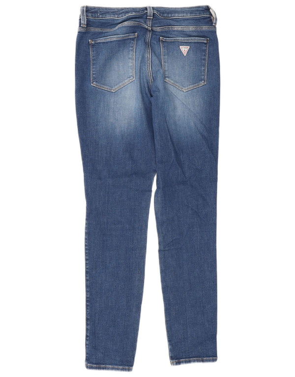 Blugi skinny pentru femei Guess W30 L30, bumbac albastru