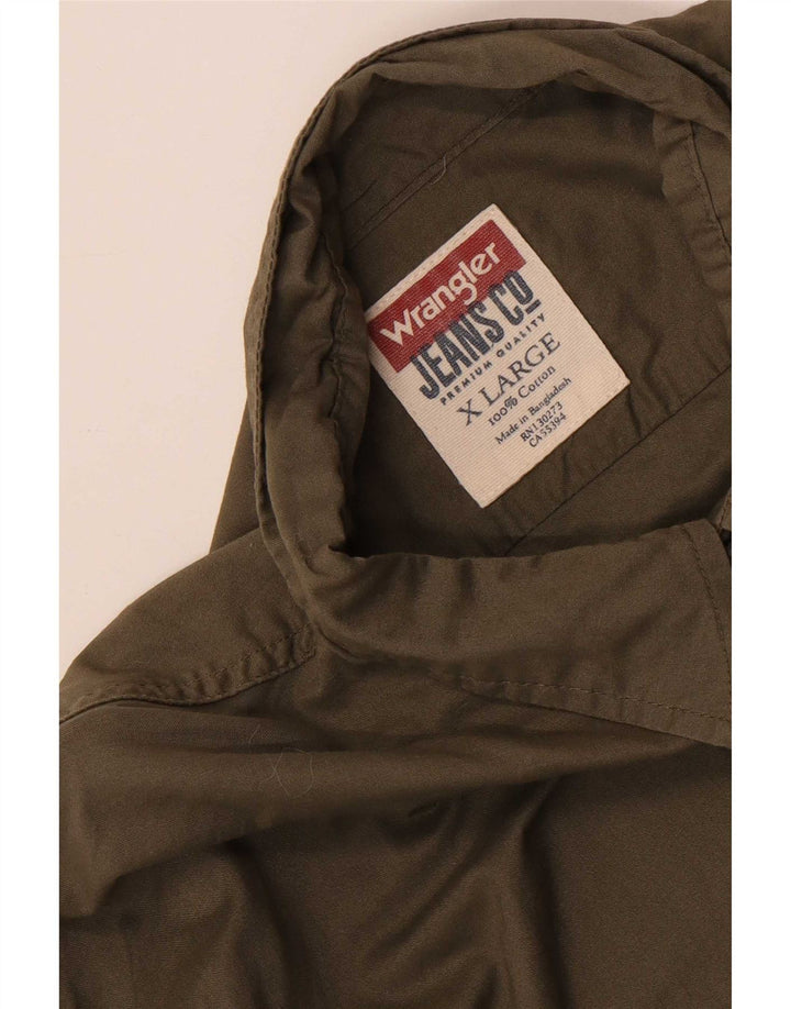Cămașă pentru bărbați Wrangler XL Kaki Bumbac