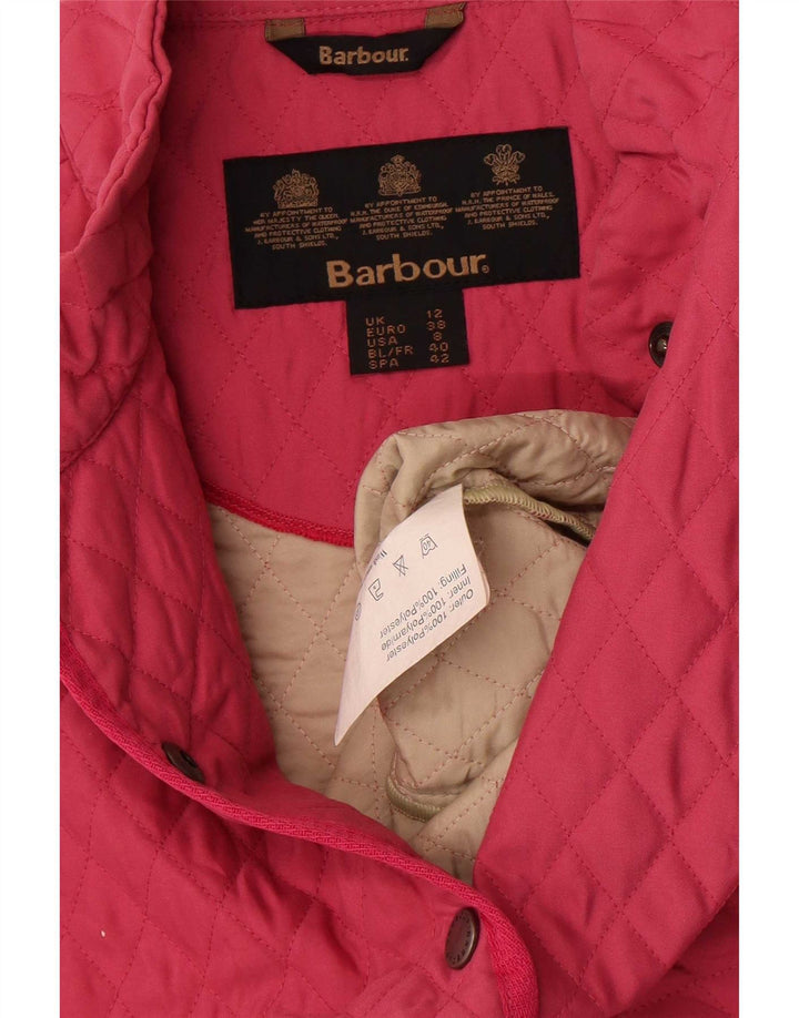 Gilet matlasat pentru femei Barbour UK 12, poliester roz mediu