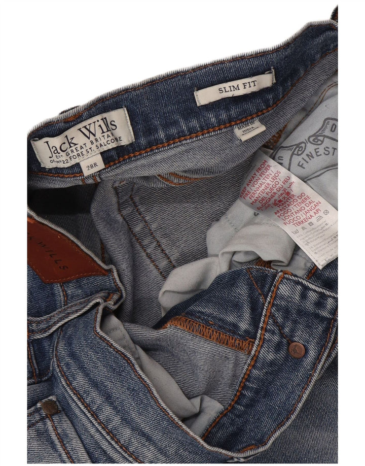 Blugi slim pentru bărbați Jack Wills W28 L30 bumbac albastru