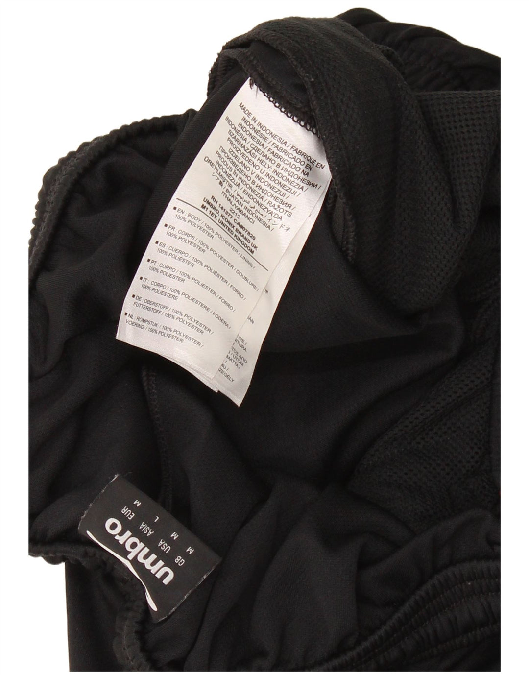 UMBRO Pantaloni scurți sport West Ham United F.C pentru bărbați, poliester mediu negru