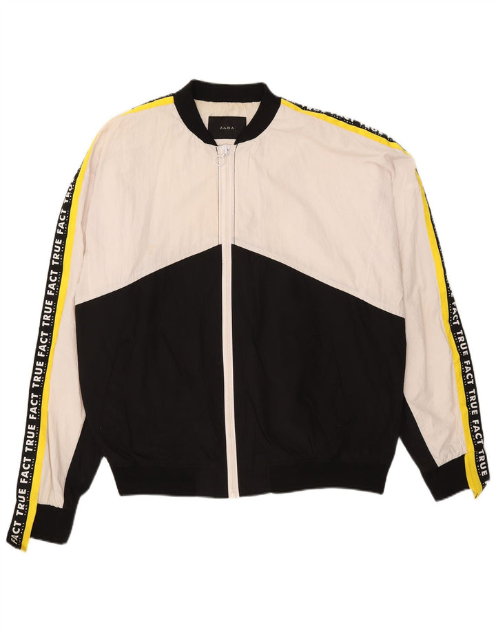 Jachetă de top pentru trening pentru bărbați Zara, mare, neagră, color block