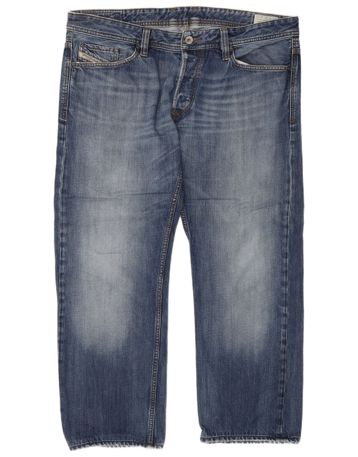 Blugi DIESEL Viker Regular Straight pentru bărbați W38 L27 Albastru