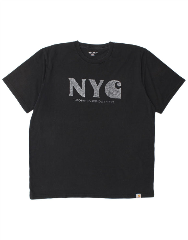 Tricou grafic pentru bărbați CARHARTT Top 2XL bumbac negru