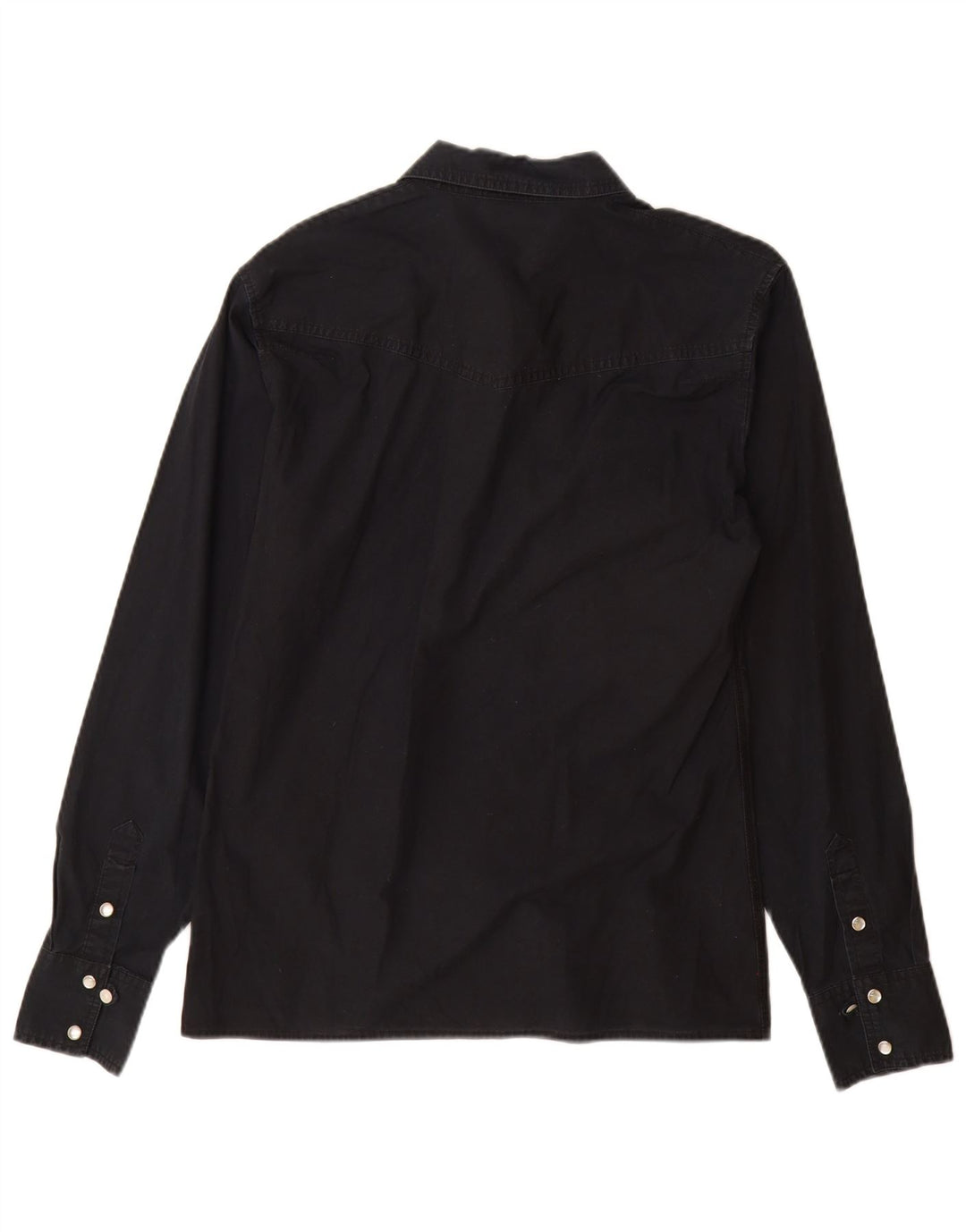 Lee Mens Shirt Medium Black Cotton