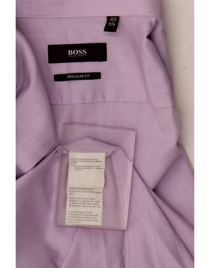 Cămașă Hugo Boss pentru bărbați, cu formă regulată, mărimea 4015 3/4, bumbac violet mediu