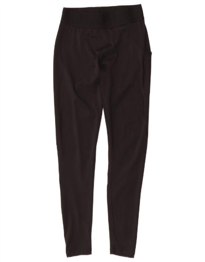 Leggings cu grafice Adidas pentru femei Tech Fit UK 8/10 Poliester negru mic