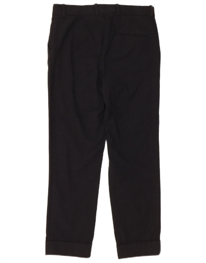 COS Pantaloni drepti pentru femei EU 34 XS L30 L26 Lână neagră