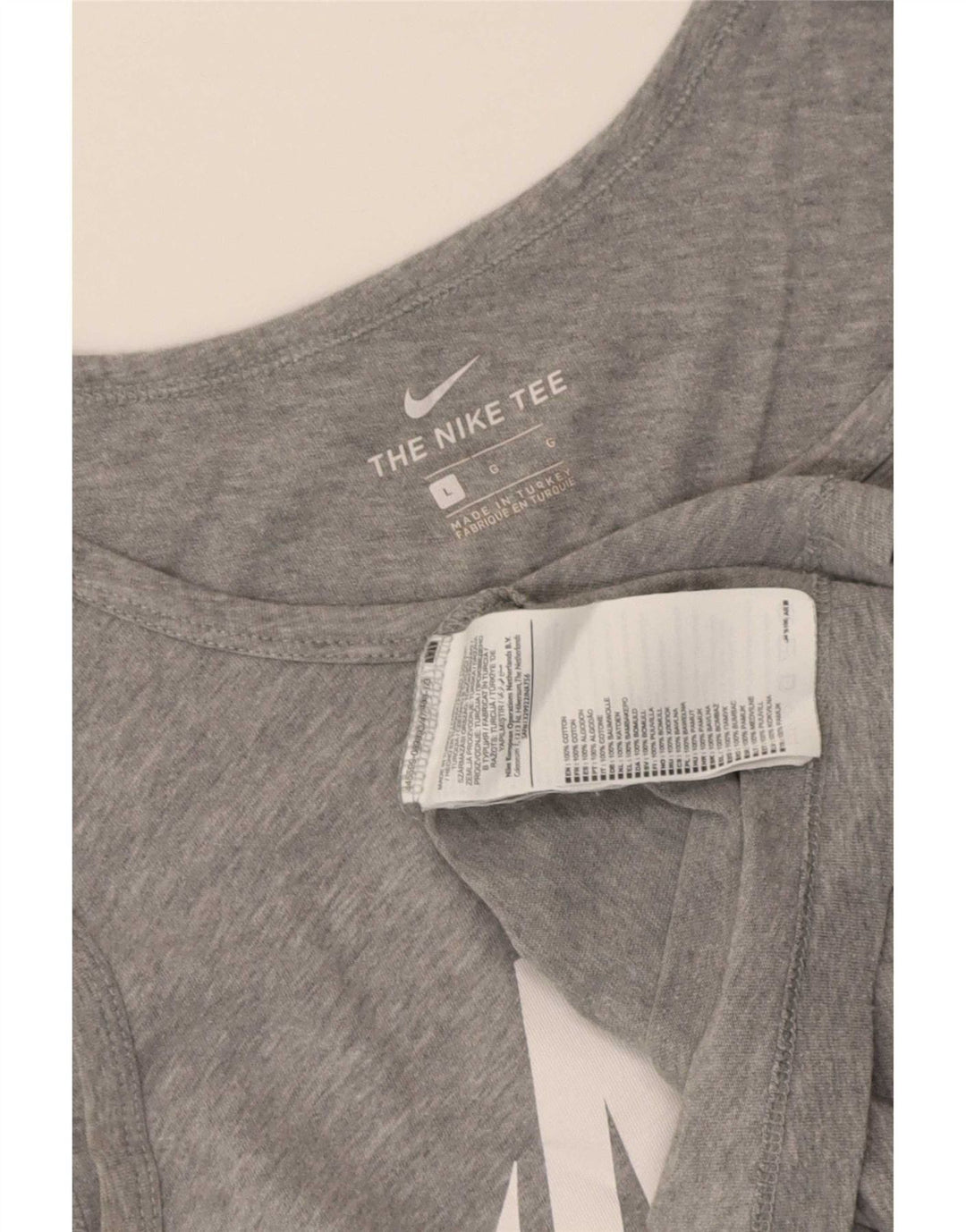 Top cu vestă grafică Nike pentru bărbați, mare, gri bumbac