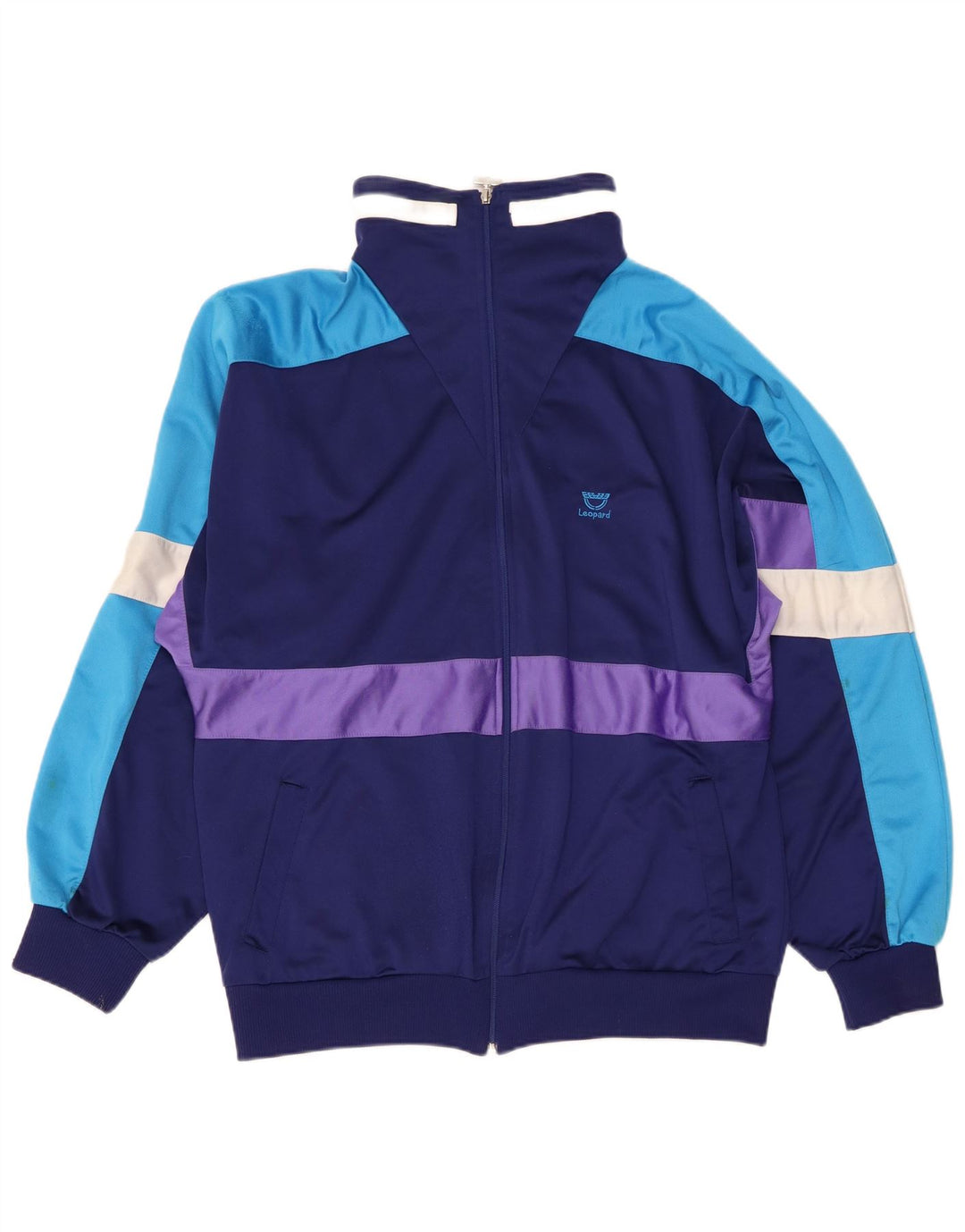 Trening complet pentru bărbați Leopard Marea Britanie 46/48 XL bleumarin poliester color bloc