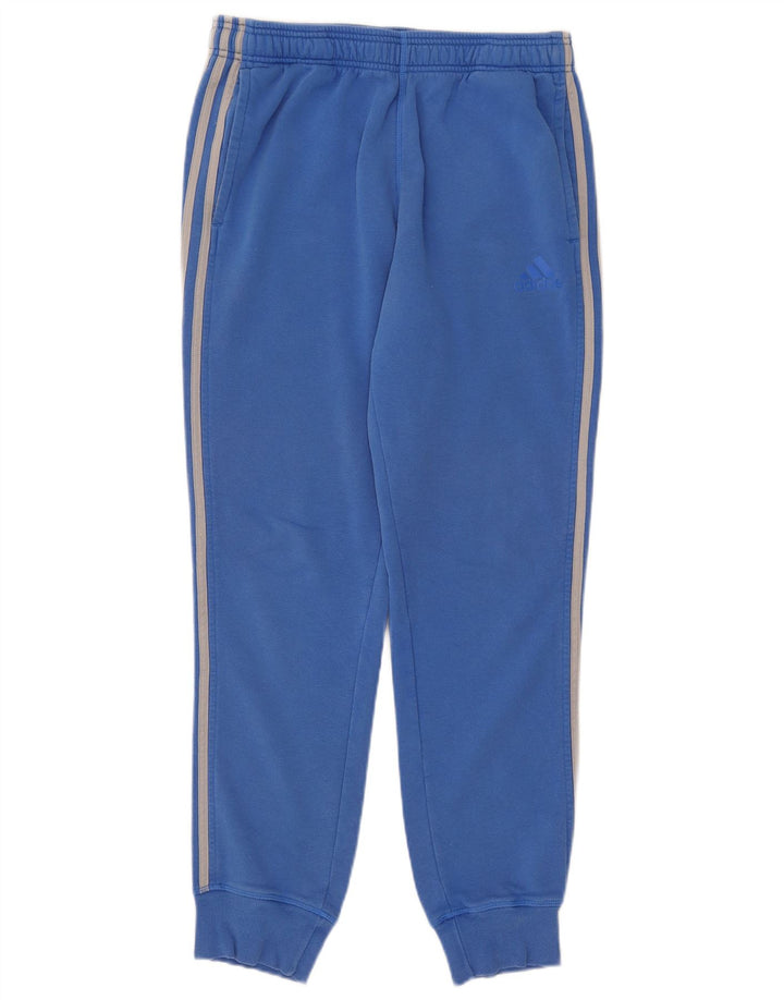 Pantaloni de trening pentru bărbați Adidas Pantaloni de jogging, bumbac albastru mediu