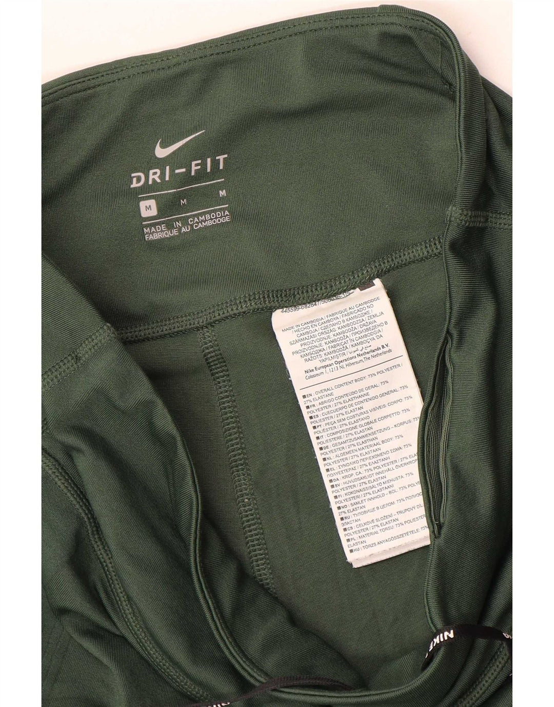 Leggings Nike Dri Fit pentru femei UK 14 Poliester verde mediu