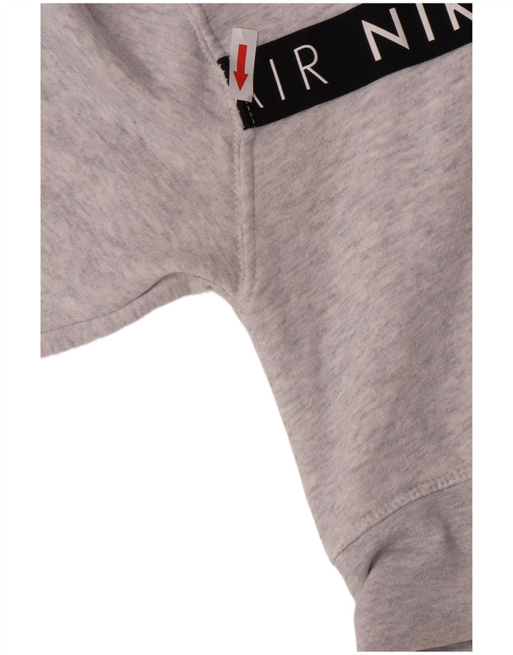 Pulover Nike Crop Graphic pentru femei UK 10 Mic, gri cu pete