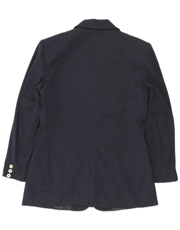 Jachetă pentru femei BENETTON cu 2 nasturi IT 46 Poliester mare bleumarin