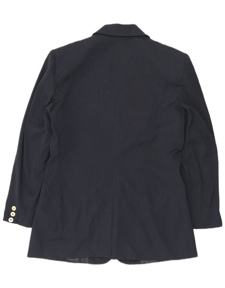 Jachetă pentru femei BENETTON cu 2 nasturi IT 46 Poliester mare bleumarin