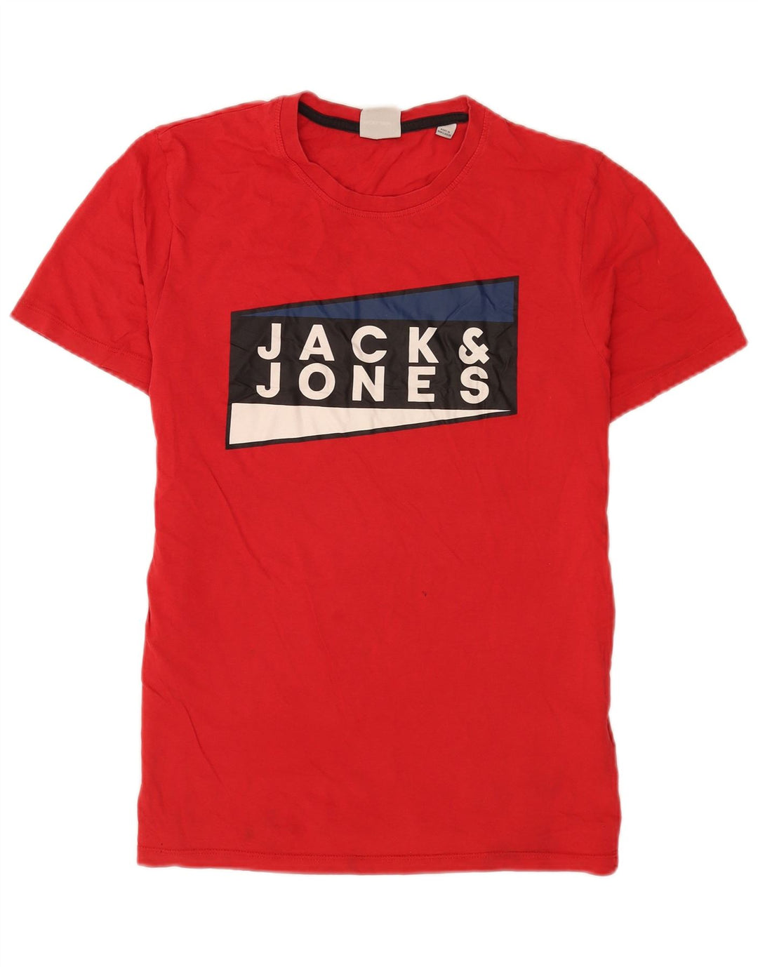 Tricou grafic Jack & Jones pentru bărbați Top din bumbac roșu mediu