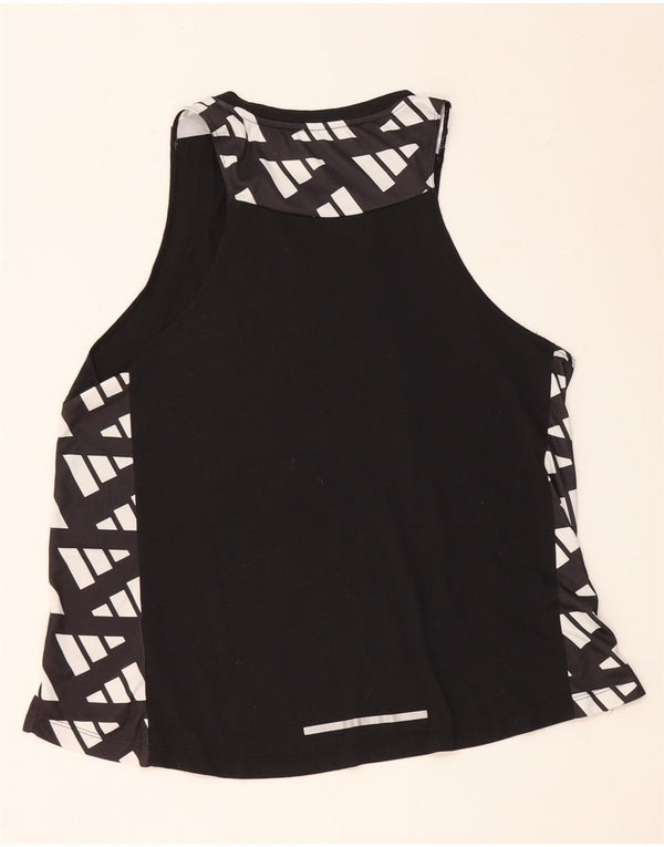 Vesta Adidas Aeroready Graphic pentru femei Marea Britanie 12/14 Medium Negru Geometric