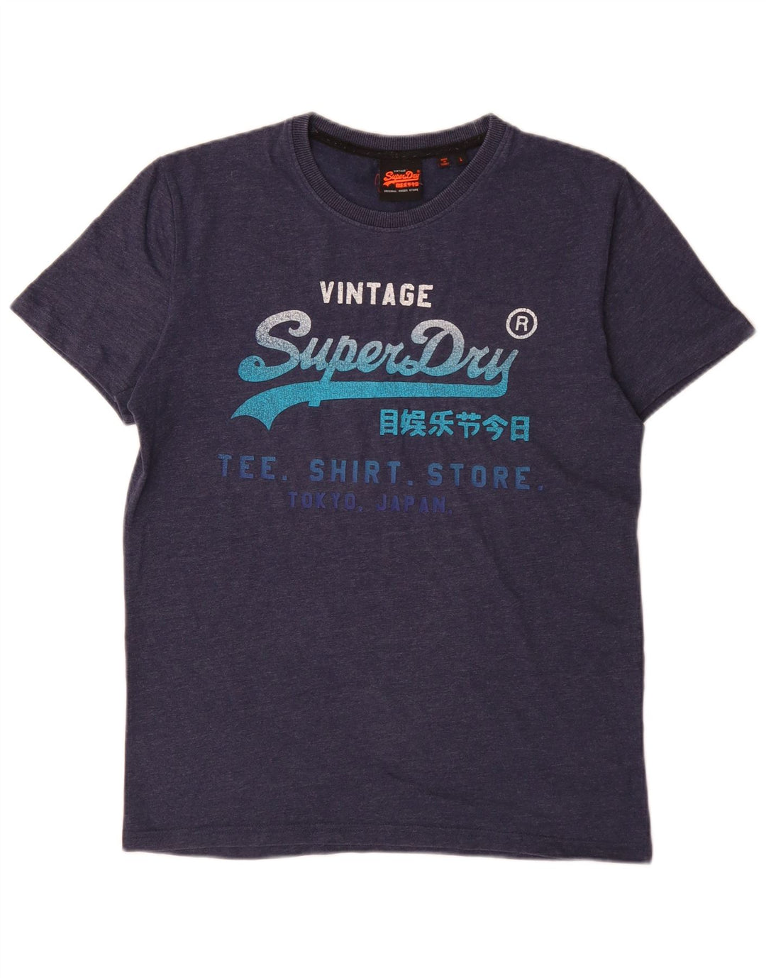 Tricou grafic pentru bărbați Superdry Top mare bleumarin