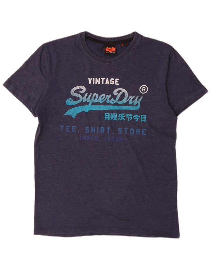 Tricou grafic pentru bărbați Superdry Top mare bleumarin