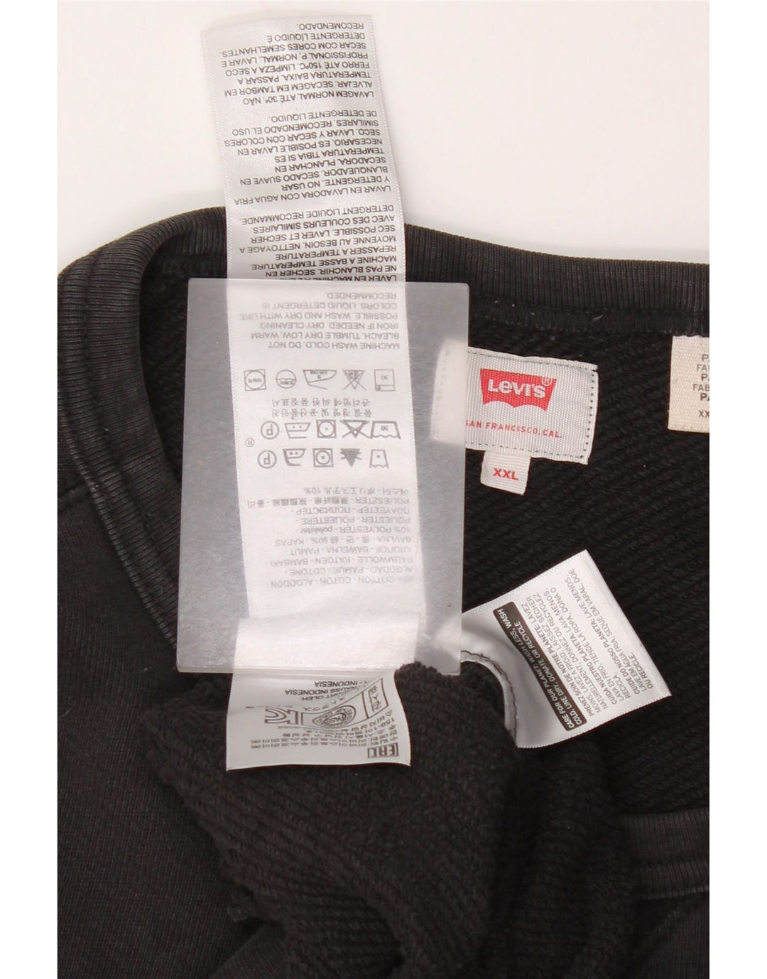 Pulover Levi's pentru bărbați, 2XL, bumbac negru