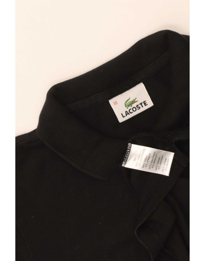 Tricou polo Lacoste pentru femei Mărimea 38 bumbac negru mediu