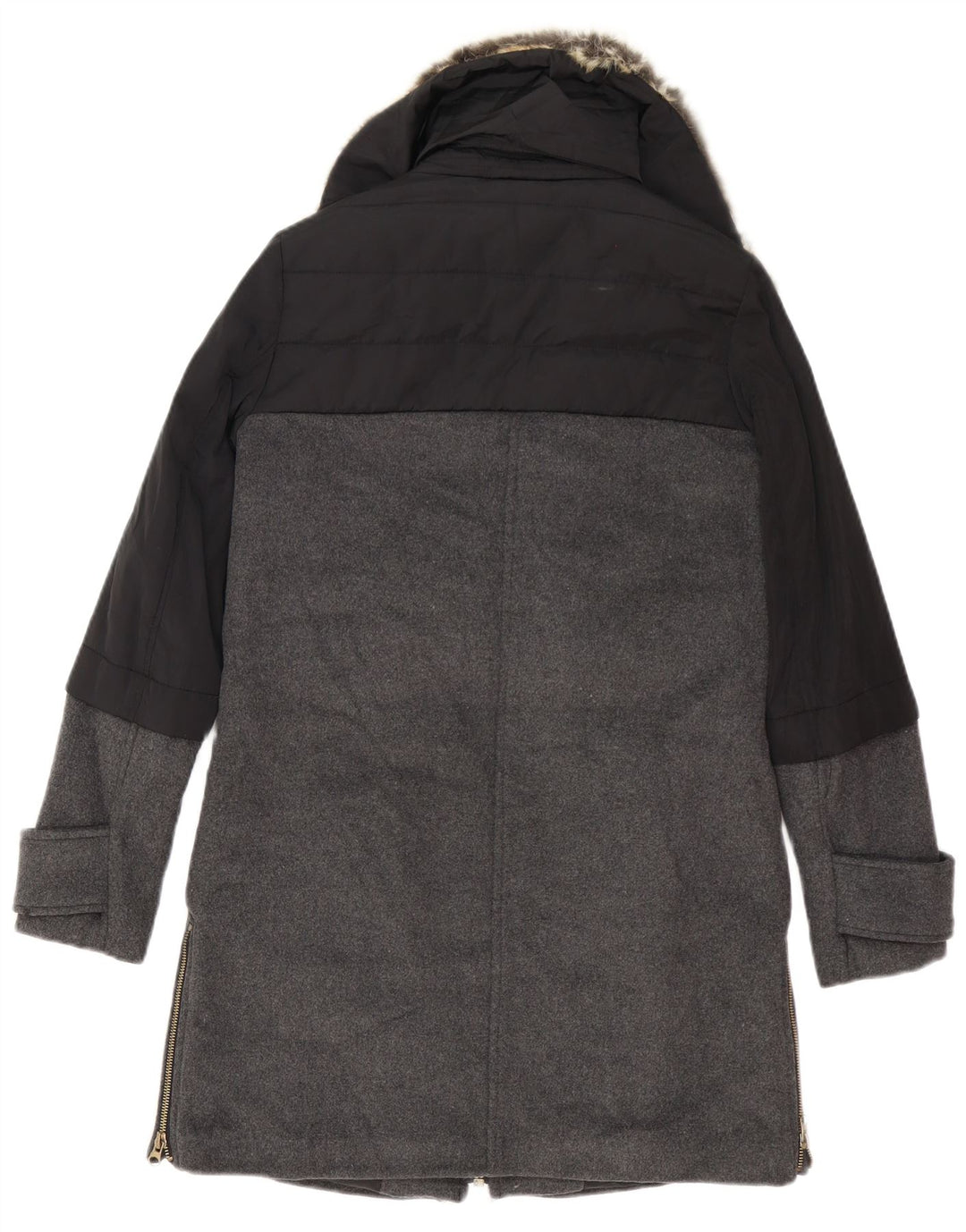 Pardesiu supradimensionat pentru femei Zara UK 6 XS negru colorblock