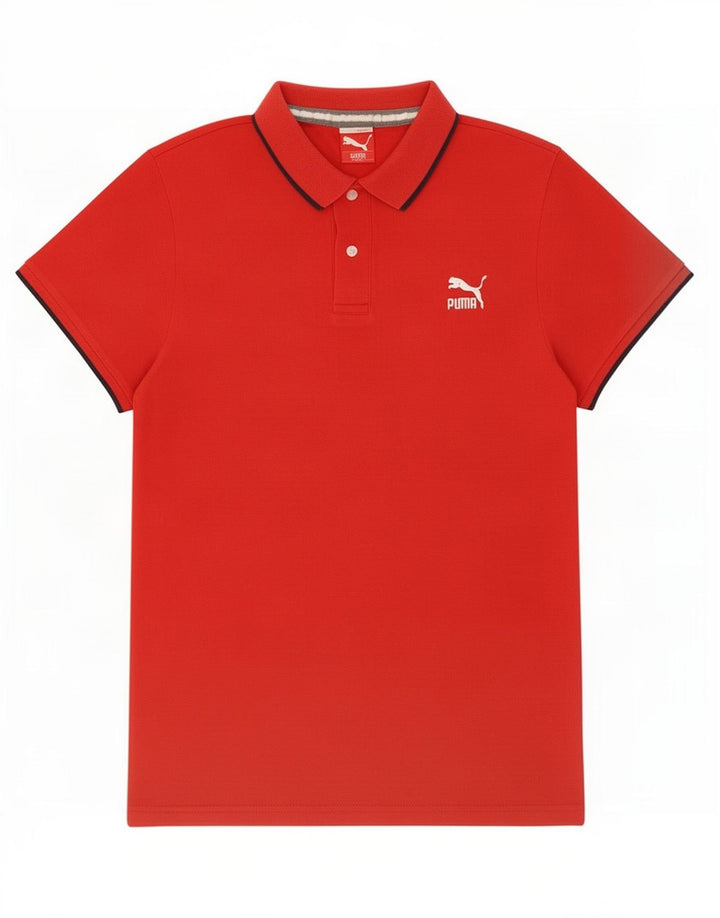 Tricou polo Puma pentru bărbați, bumbac roșu mare