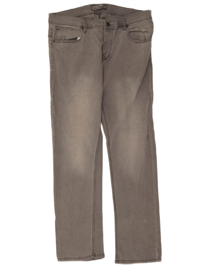 Blugi slim pentru bărbați French Connection W36 L32 bumbac gri